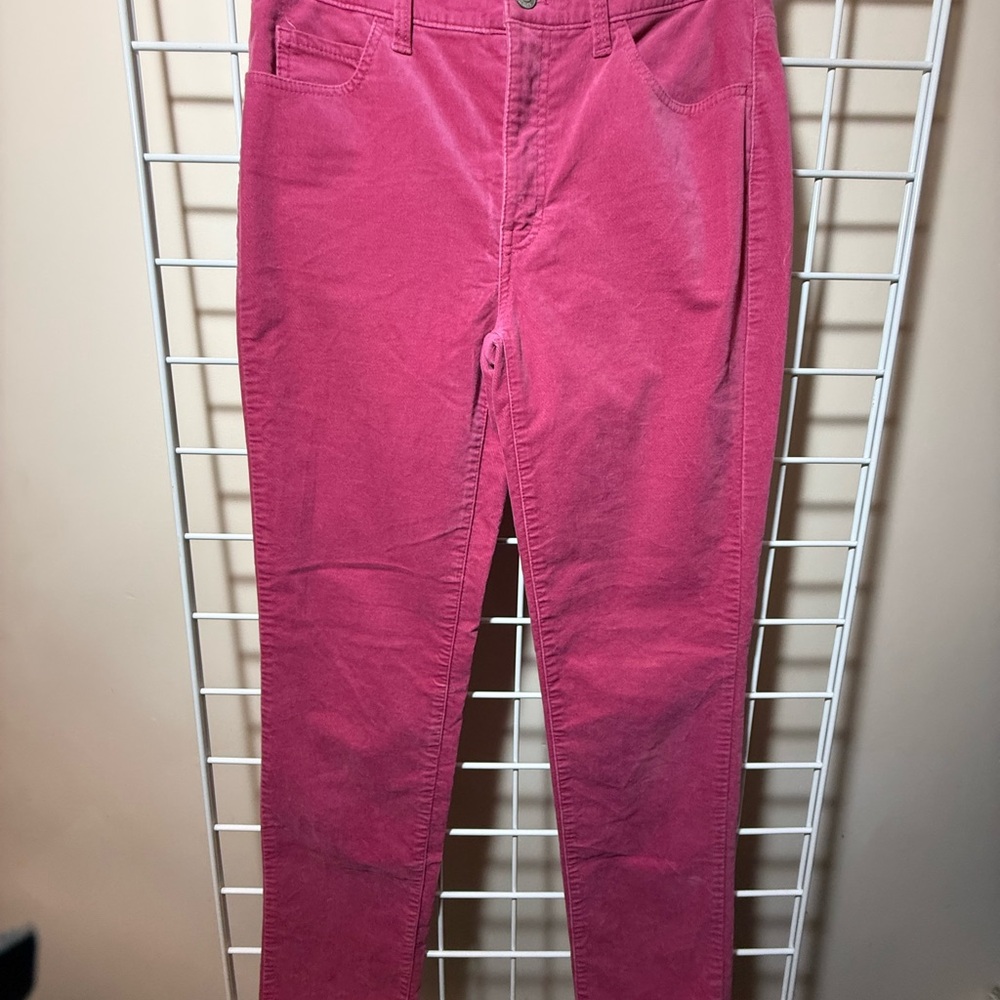 Pink Velvet High Waisted Jeans